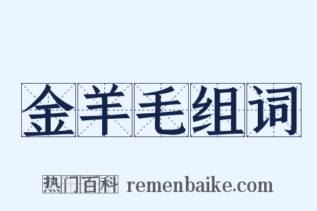 金羊毛组词是什么意思的图片